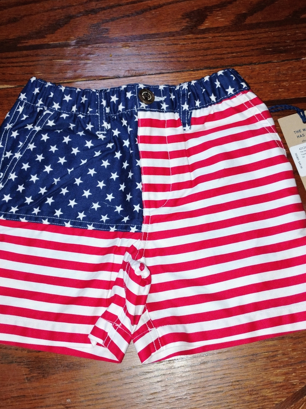 chubbies Kids Swim Trunks - Red, White & Blue Stars & Stripes